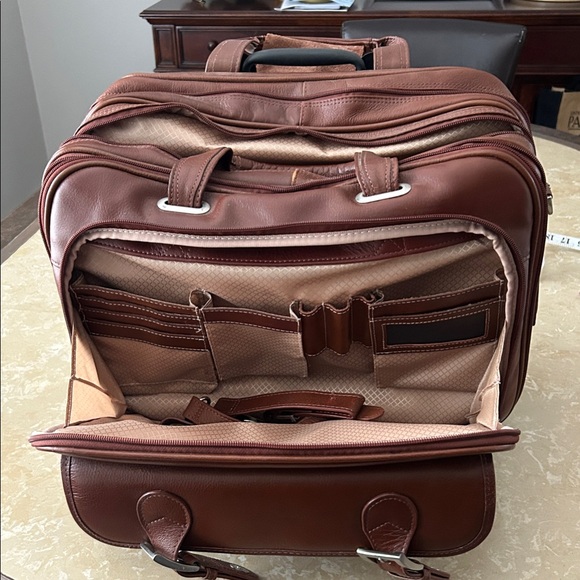 Sophisticated Tan Leather Briefcase for Men